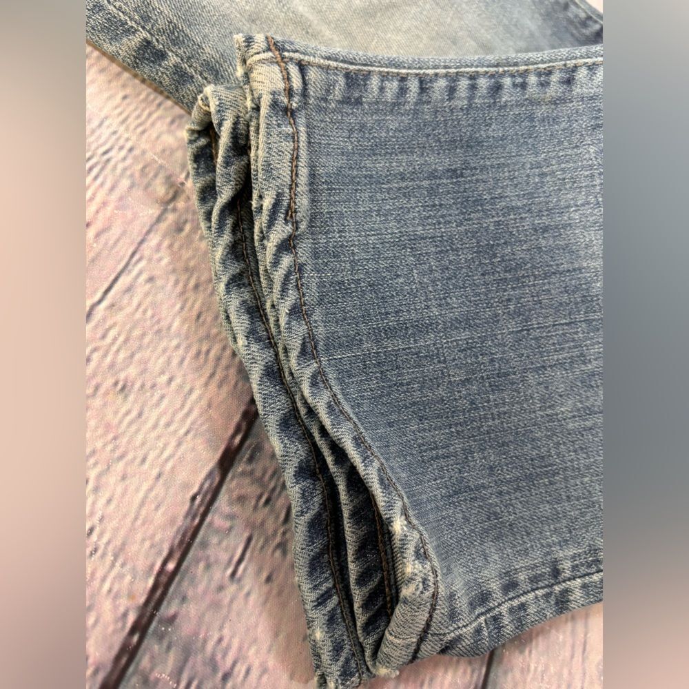 Gap Light Wash Y2K Retro Cowgirl Western Preppy Rocker Low Rise Flare Jeans 31 - Picture 10 of 10